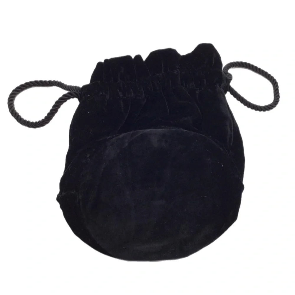 DÔEN black velvet pochette or evening bag - Picture 5 of 10